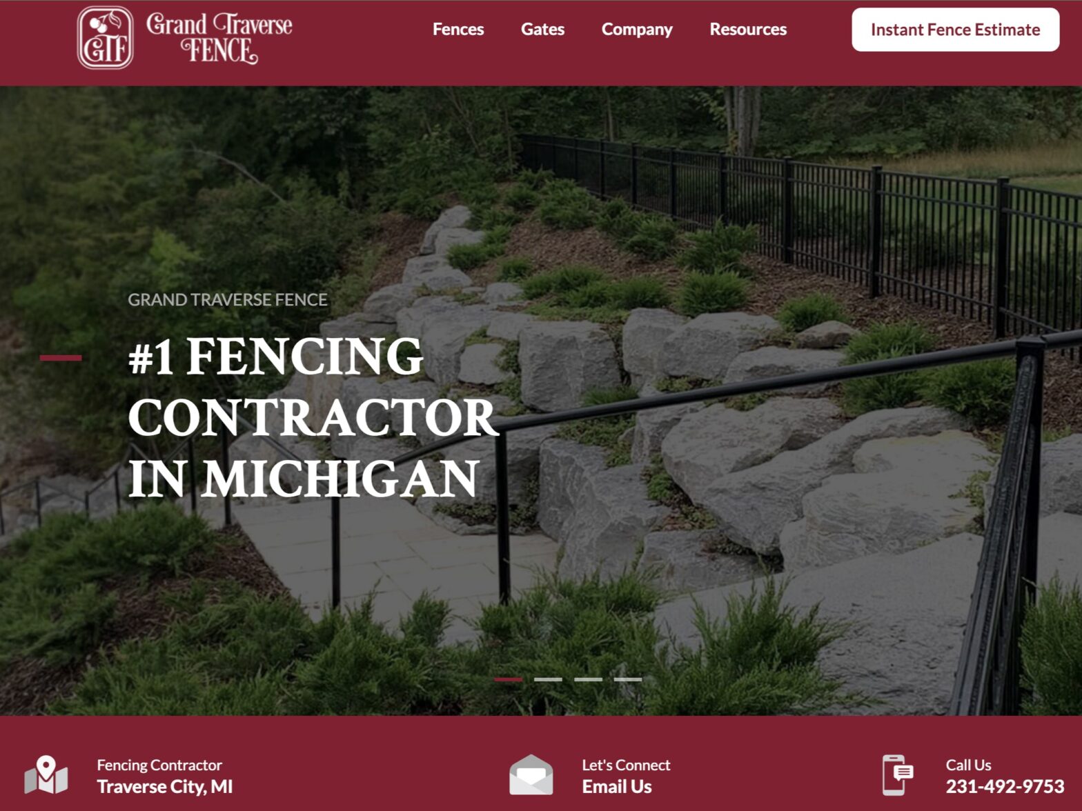 Photo of a Grand Traverse County fence company