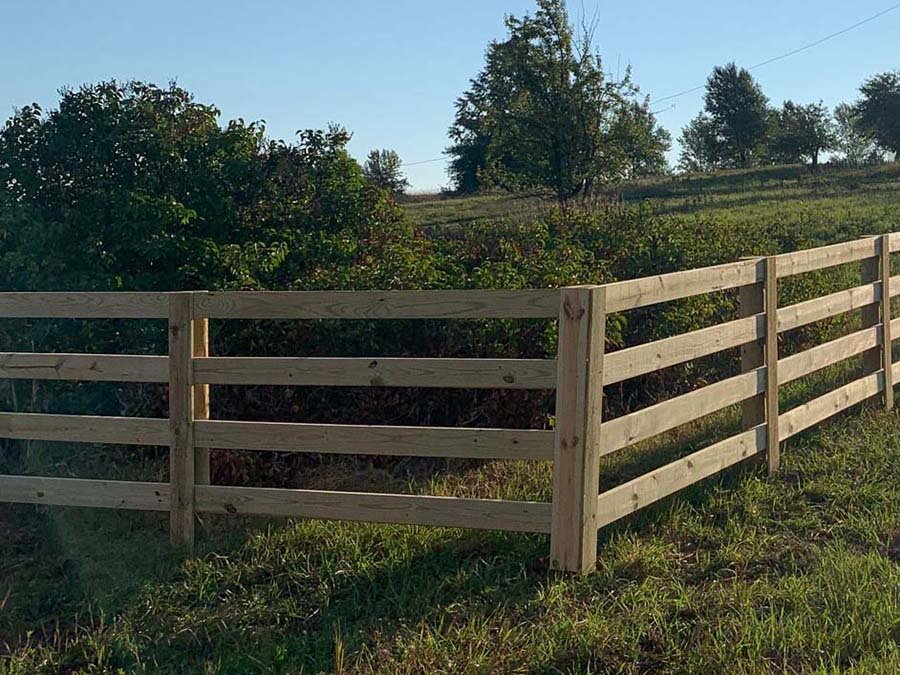 Photo of a Grand Traverse County wood fence