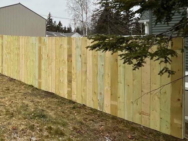 Photo of a Traverse County privacy fence