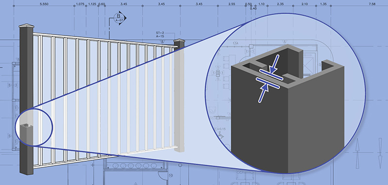 Aluminum fence features popular with Traverse City Michigan homeowners