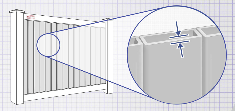 Vinyl fence features popular with Traverse City Michigan homeowners
