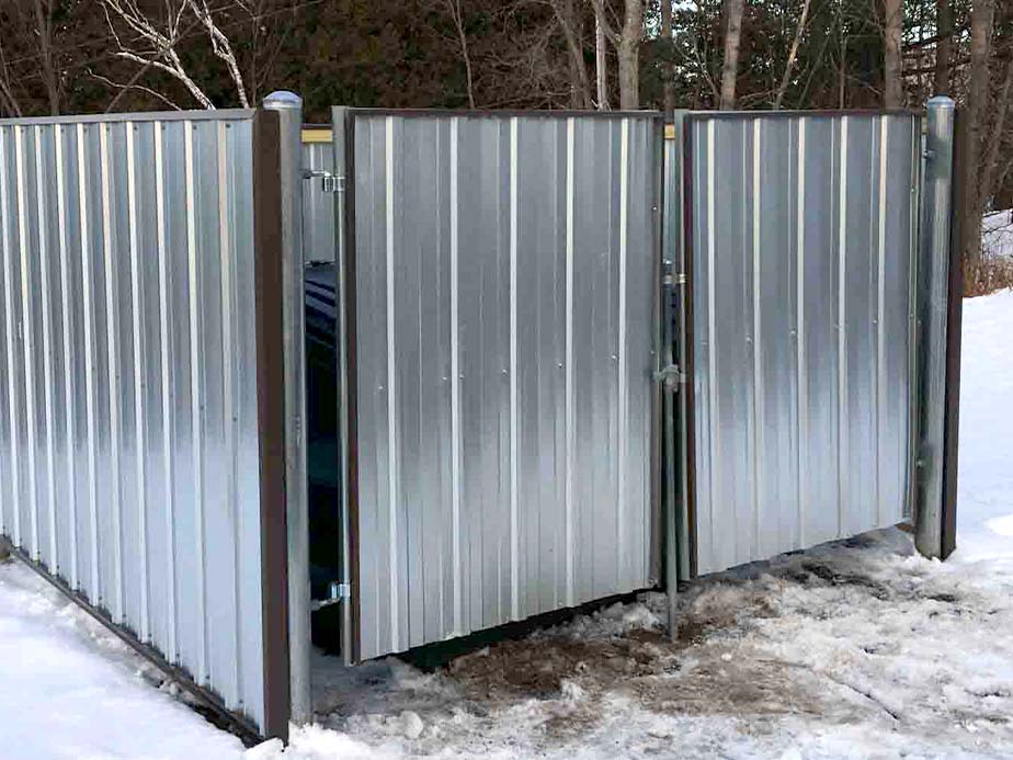 Traverse City Michigan  fencing solutions for dumpster enclosures